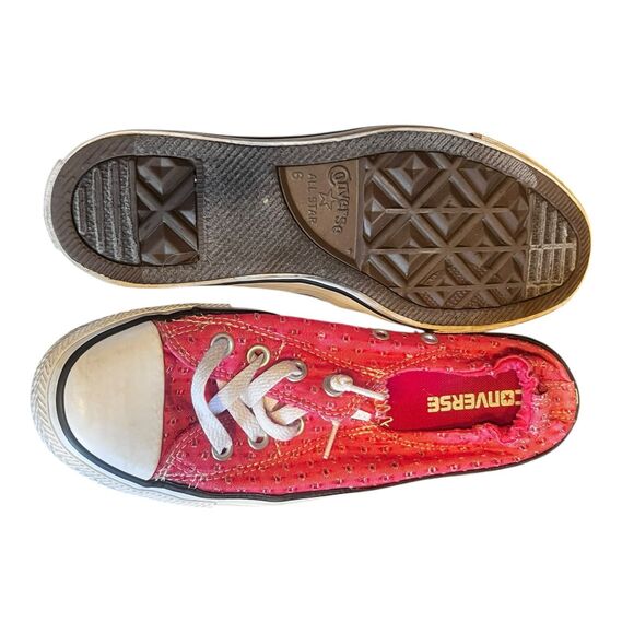 Converse All Star Shoreline Dark Pink Low Top Women’s 8 Slip-On chuck Taylor - Picture 6 of 7